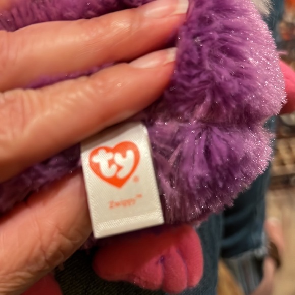 Ty Frizzys Zwippy 9” Plush Stuffed Monster Toy Sparkle Big Eyes - Picture 12 of 16